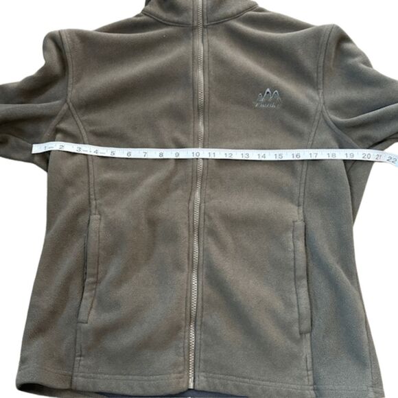 Tianke Core Men's Full Zip Fleece Long Sleeve Sweater Olive Green Size Large - Picture 5 of 7